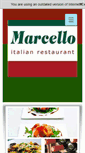 Mobile Screenshot of marcellorestaurant.co.uk